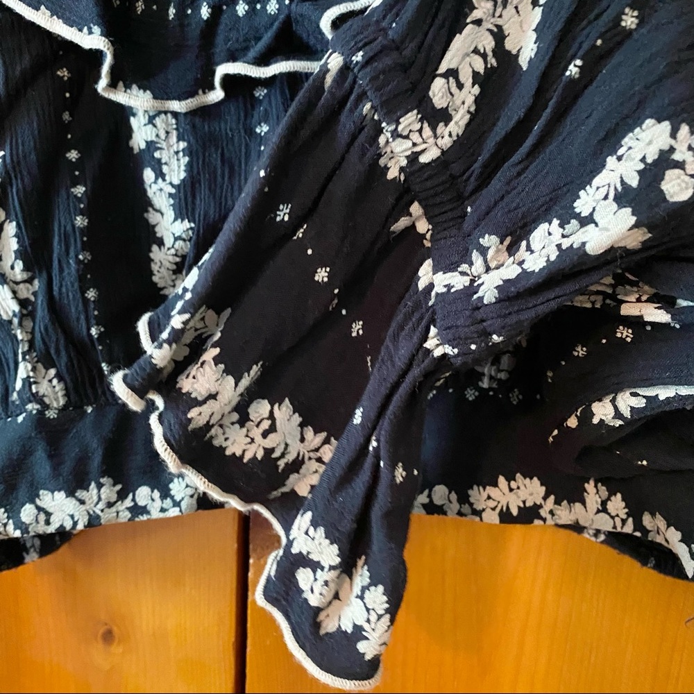 Free People Black and White Long Sleeve Maxi Dress Set Large - Picture 6 of 14